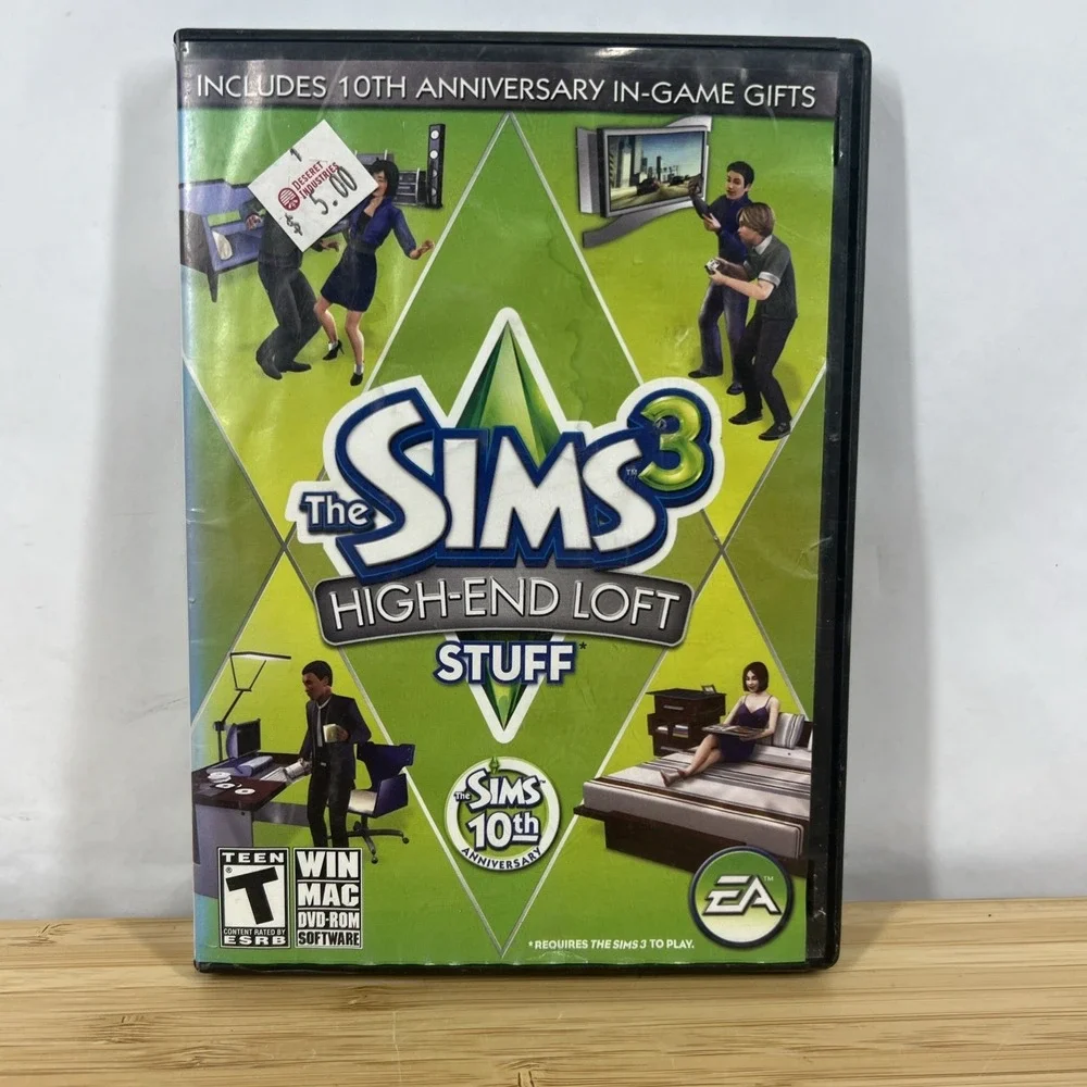 THE SIMS 3 HIGH-END LOFT STUFF - EA 2010 Win/Mac PC Video Simulation Game